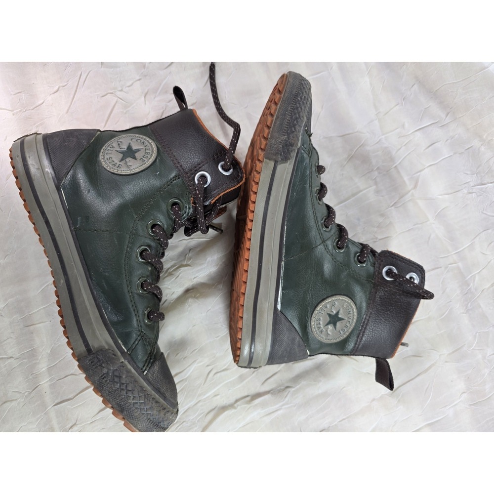 Converse Junior Chuck Taylor Asphalt Boot Collard/Burnt Size 2 Big Kid EUC